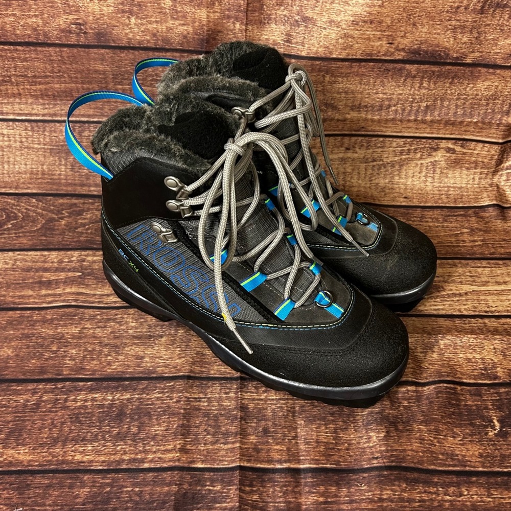 Rossignol Womens BC X4 Backcountry Cross-Country Ski Boots Black Grey Blue EU 41